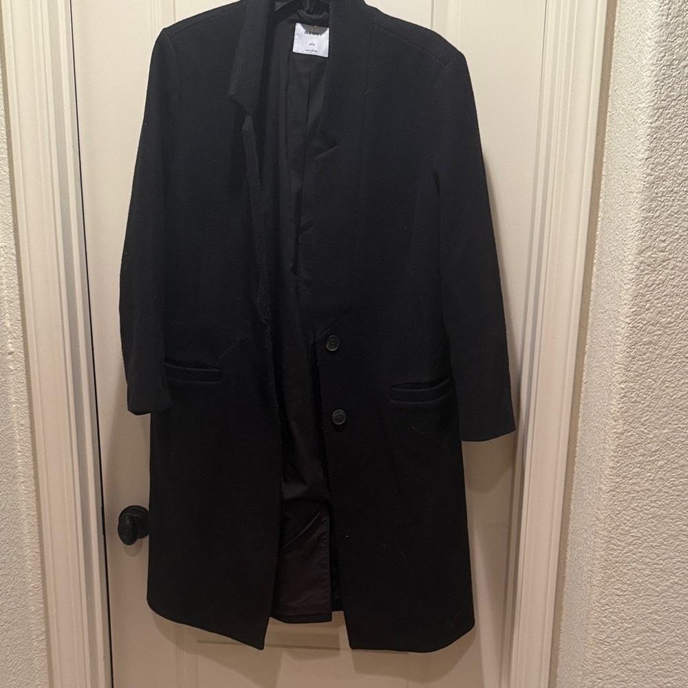 Old Navy Women Black Trench Coat